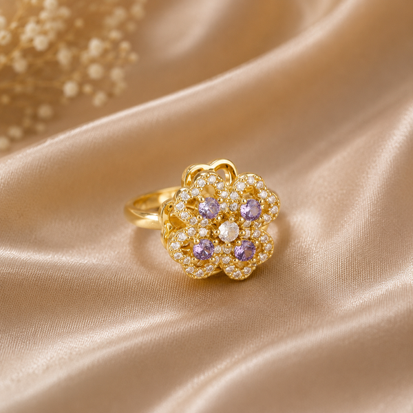 The Celeste Bloom Spinner Ring