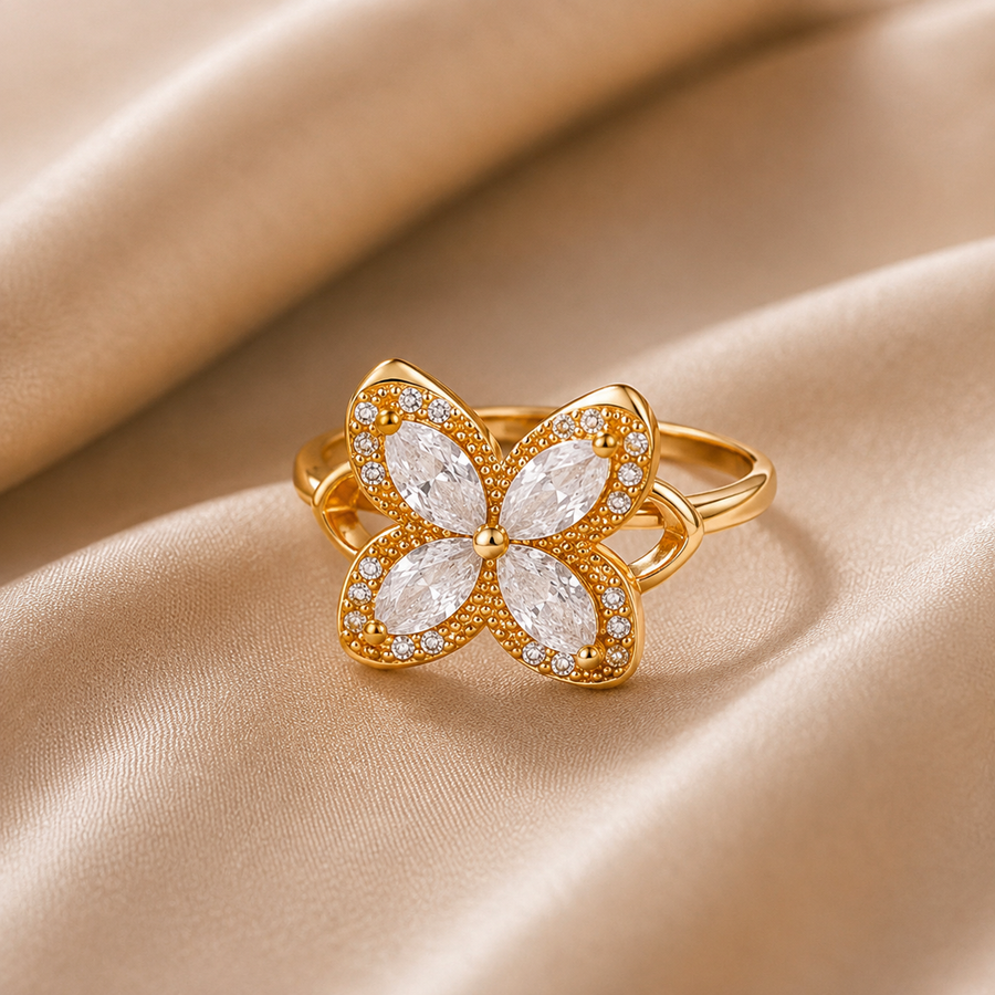 The Aurelia Butterfly Spinner Ring